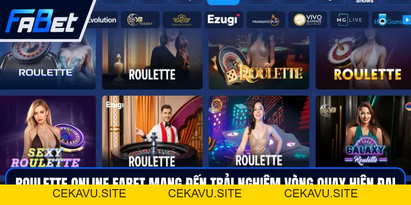 Roulette Online FABET - Chinh Phục Vòng Quay May Mắn